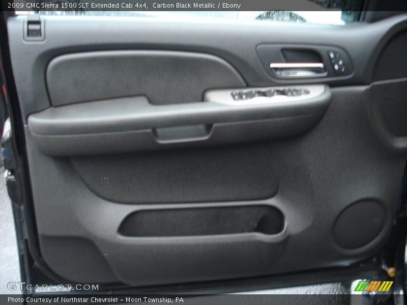 Carbon Black Metallic / Ebony 2009 GMC Sierra 1500 SLT Extended Cab 4x4