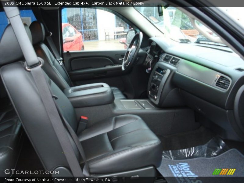 Carbon Black Metallic / Ebony 2009 GMC Sierra 1500 SLT Extended Cab 4x4