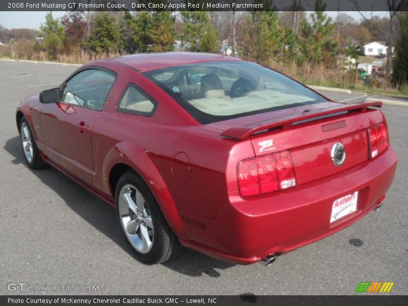 Dark Candy Apple Red / Medium Parchment 2008 Ford Mustang GT Premium Coupe