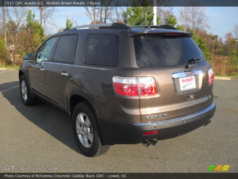 Medium Brown Metallic / Ebony 2012 GMC Acadia SLE