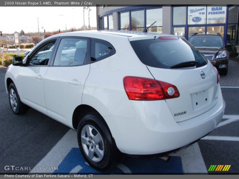 Phantom White / Gray 2009 Nissan Rogue S AWD