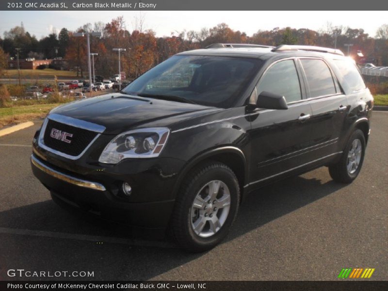 Carbon Black Metallic / Ebony 2012 GMC Acadia SL