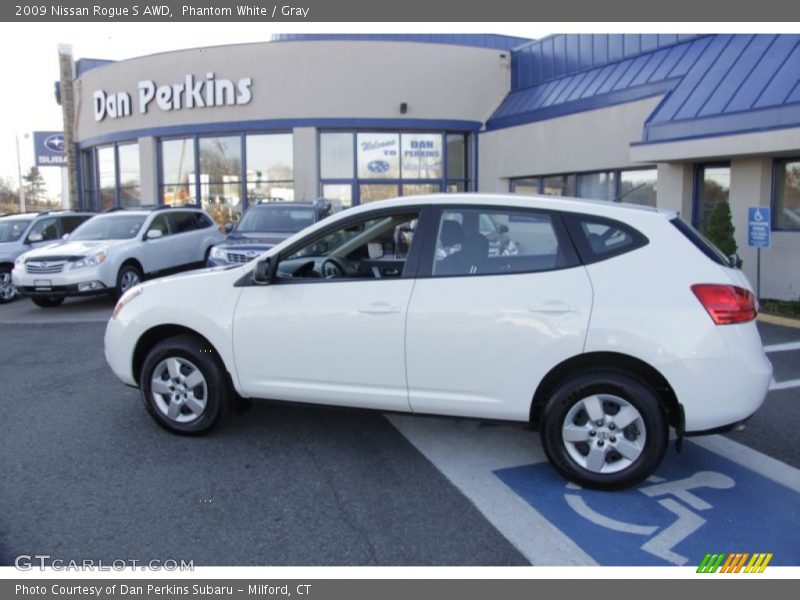 Phantom White / Gray 2009 Nissan Rogue S AWD