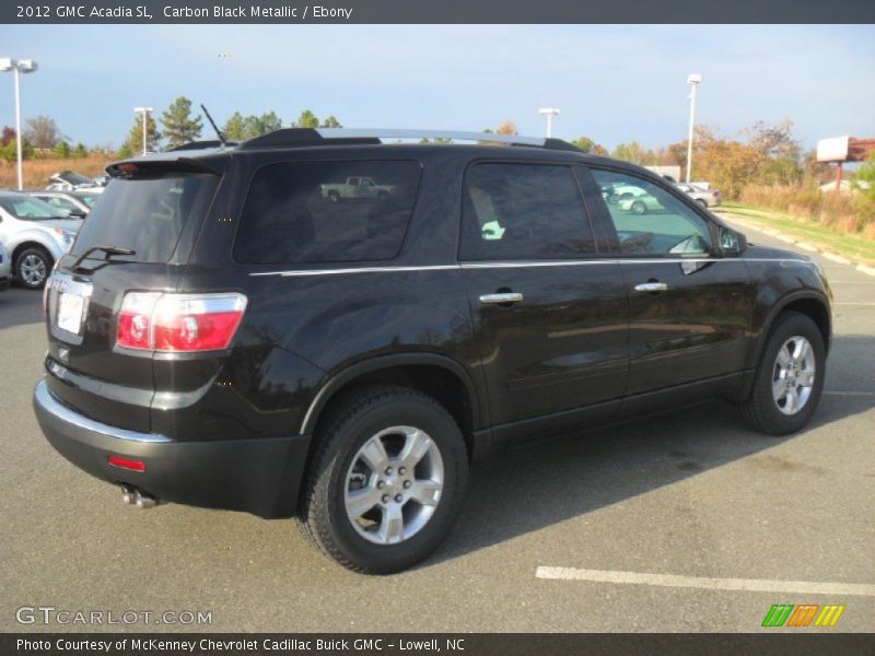 Carbon Black Metallic / Ebony 2012 GMC Acadia SL