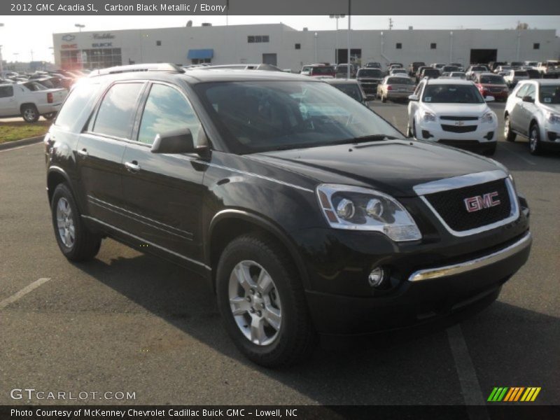 Carbon Black Metallic / Ebony 2012 GMC Acadia SL