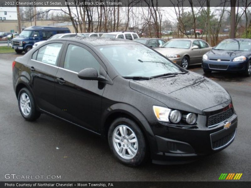 Black / Jet Black/Dark Titanium 2012 Chevrolet Sonic LT Sedan