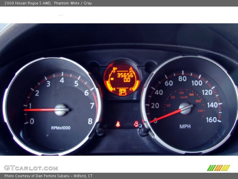 Phantom White / Gray 2009 Nissan Rogue S AWD