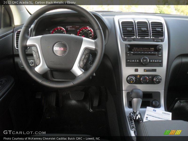 Carbon Black Metallic / Ebony 2012 GMC Acadia SL