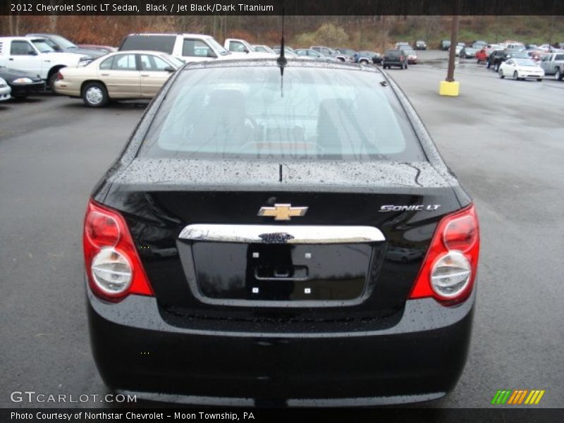 Black / Jet Black/Dark Titanium 2012 Chevrolet Sonic LT Sedan