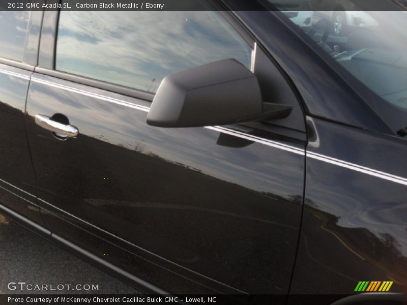 Carbon Black Metallic / Ebony 2012 GMC Acadia SL