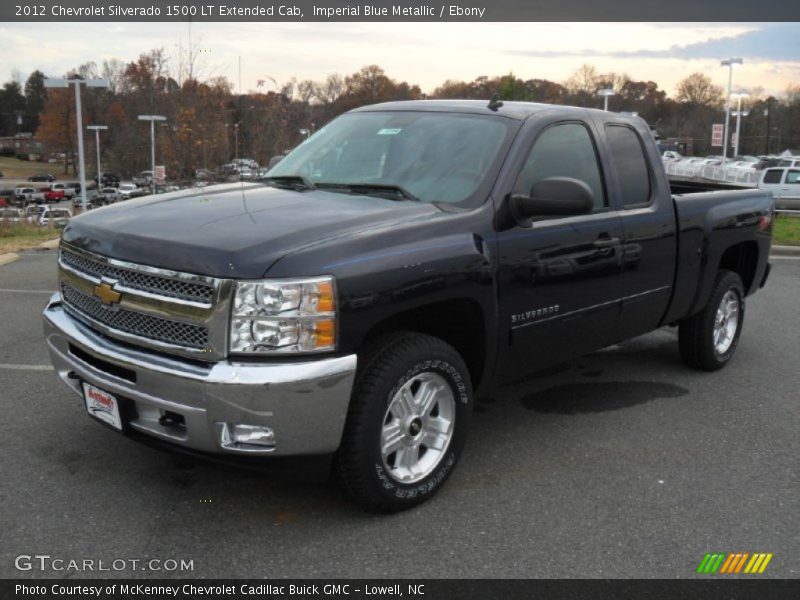 Imperial Blue Metallic / Ebony 2012 Chevrolet Silverado 1500 LT Extended Cab