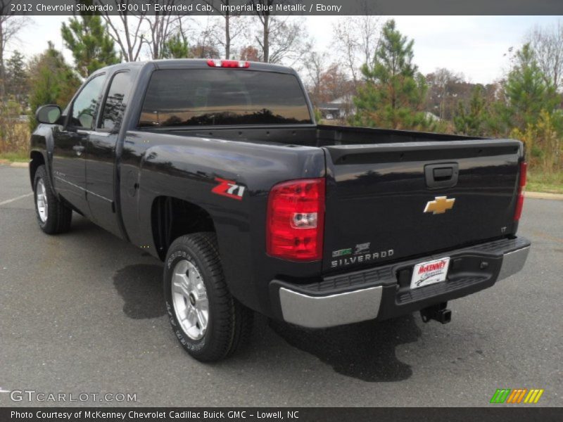 Imperial Blue Metallic / Ebony 2012 Chevrolet Silverado 1500 LT Extended Cab