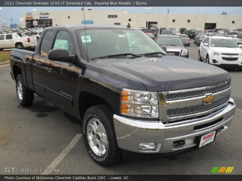 Imperial Blue Metallic / Ebony 2012 Chevrolet Silverado 1500 LT Extended Cab