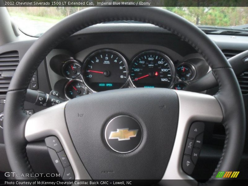 Imperial Blue Metallic / Ebony 2012 Chevrolet Silverado 1500 LT Extended Cab