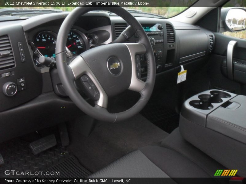 Ebony Interior - 2012 Silverado 1500 LT Extended Cab 