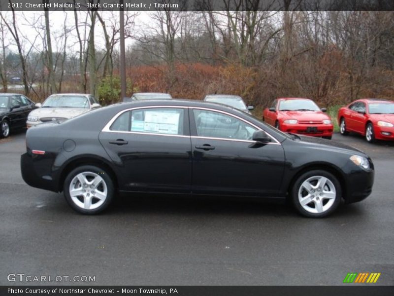 Black Granite Metallic / Titanium 2012 Chevrolet Malibu LS