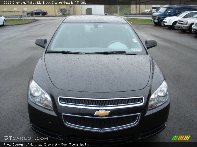 Black Granite Metallic / Titanium 2012 Chevrolet Malibu LS