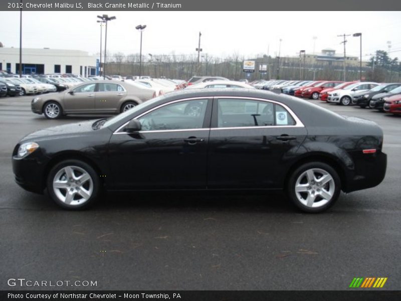 Black Granite Metallic / Titanium 2012 Chevrolet Malibu LS