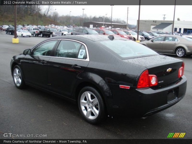 Black Granite Metallic / Titanium 2012 Chevrolet Malibu LS