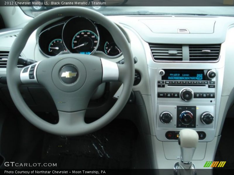 Black Granite Metallic / Titanium 2012 Chevrolet Malibu LS