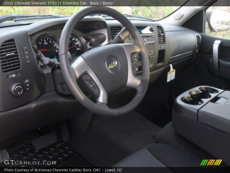 Black / Ebony 2012 Chevrolet Silverado 1500 LT Extended Cab