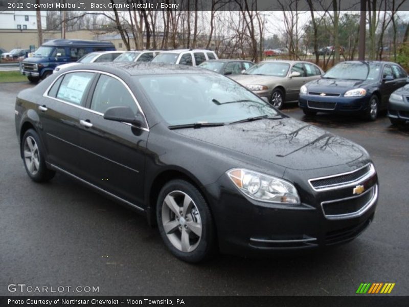 Black Granite Metallic / Ebony 2012 Chevrolet Malibu LT
