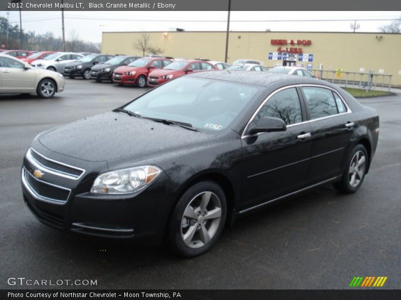 Black Granite Metallic / Ebony 2012 Chevrolet Malibu LT