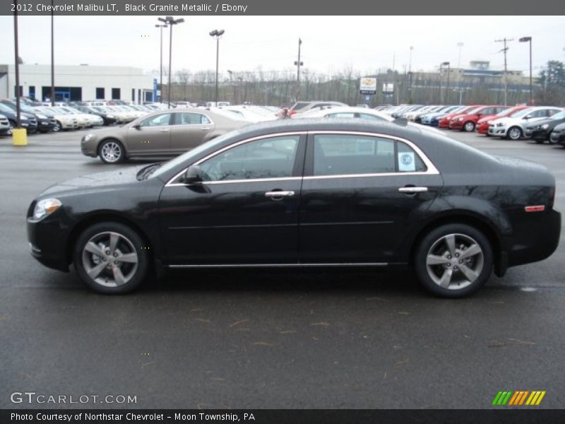 Black Granite Metallic / Ebony 2012 Chevrolet Malibu LT