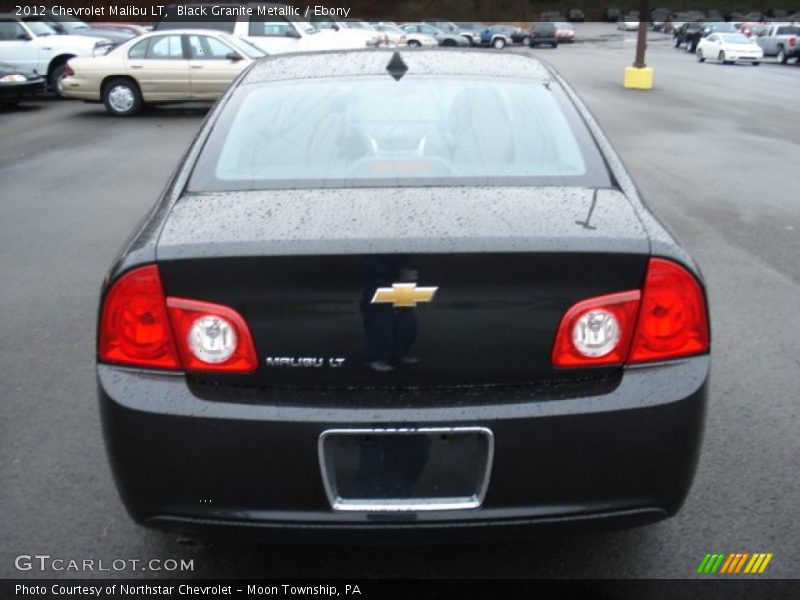 Black Granite Metallic / Ebony 2012 Chevrolet Malibu LT