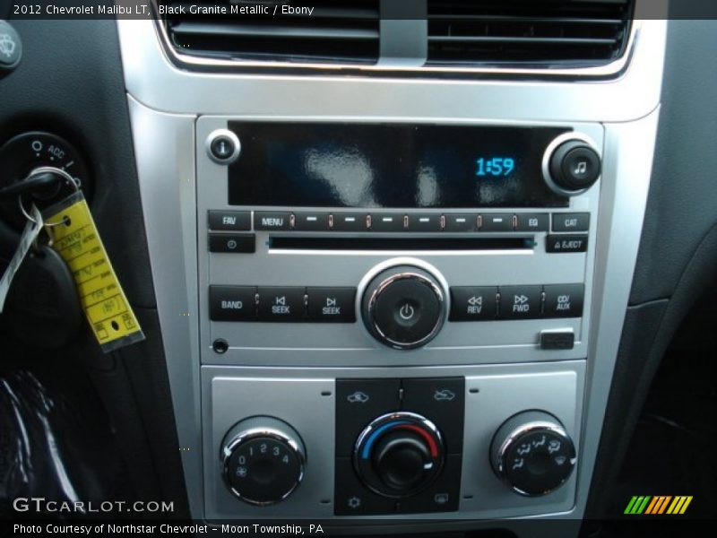 Black Granite Metallic / Ebony 2012 Chevrolet Malibu LT