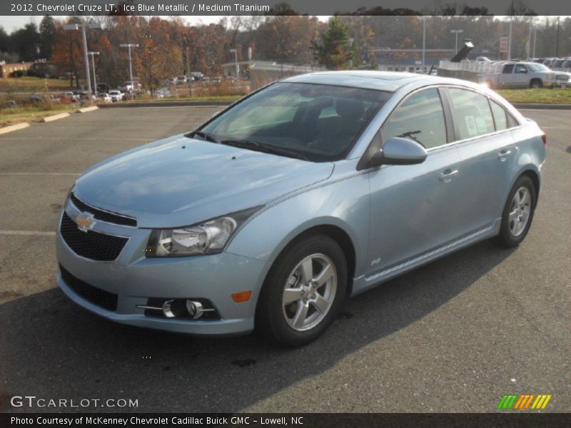 Ice Blue Metallic / Medium Titanium 2012 Chevrolet Cruze LT