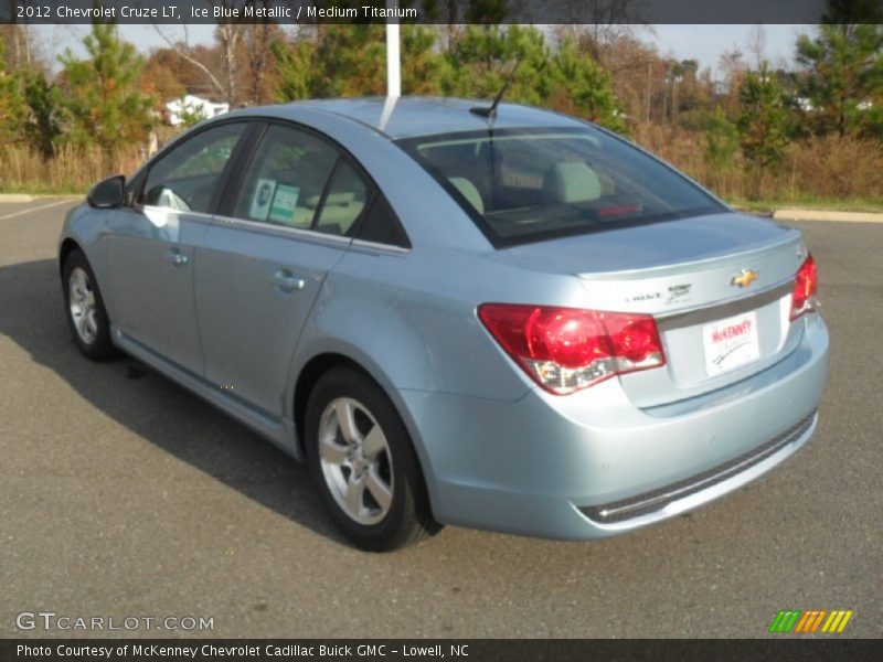 Ice Blue Metallic / Medium Titanium 2012 Chevrolet Cruze LT
