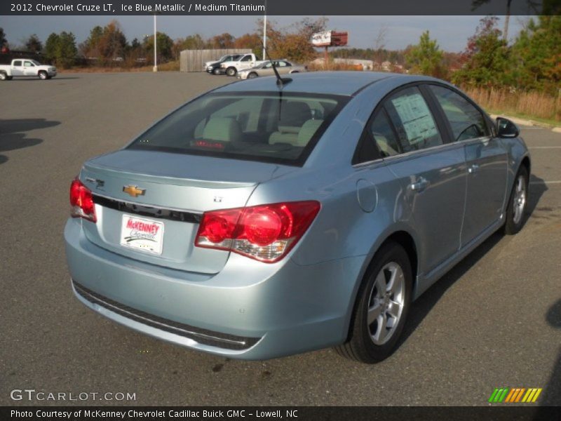 Ice Blue Metallic / Medium Titanium 2012 Chevrolet Cruze LT