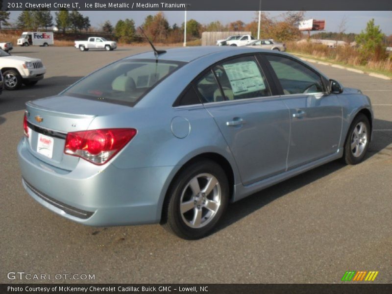 Ice Blue Metallic / Medium Titanium 2012 Chevrolet Cruze LT