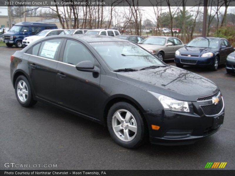 Black Granite Metallic / Jet Black 2012 Chevrolet Cruze LT