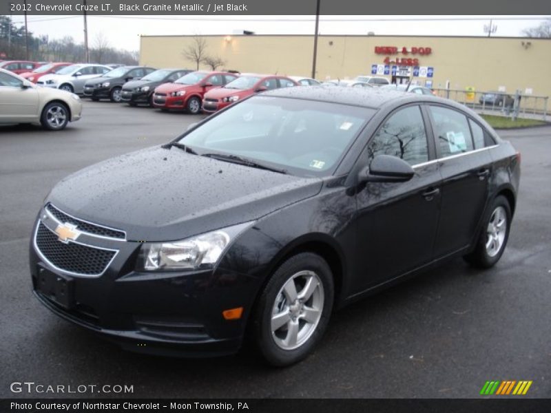 Black Granite Metallic / Jet Black 2012 Chevrolet Cruze LT