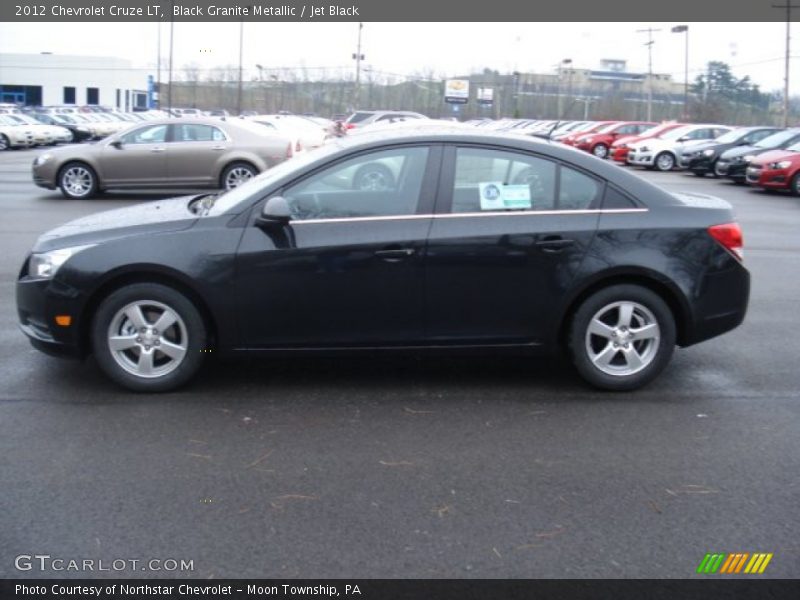 Black Granite Metallic / Jet Black 2012 Chevrolet Cruze LT