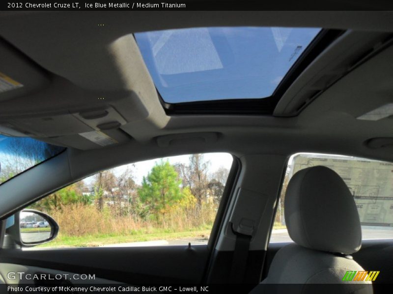 Ice Blue Metallic / Medium Titanium 2012 Chevrolet Cruze LT