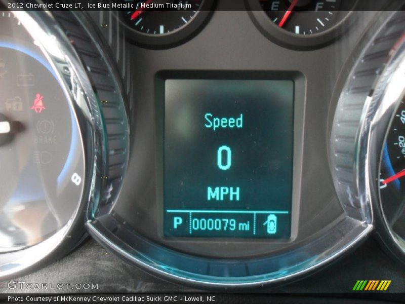 Ice Blue Metallic / Medium Titanium 2012 Chevrolet Cruze LT