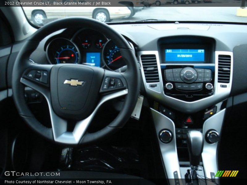 Black Granite Metallic / Jet Black 2012 Chevrolet Cruze LT