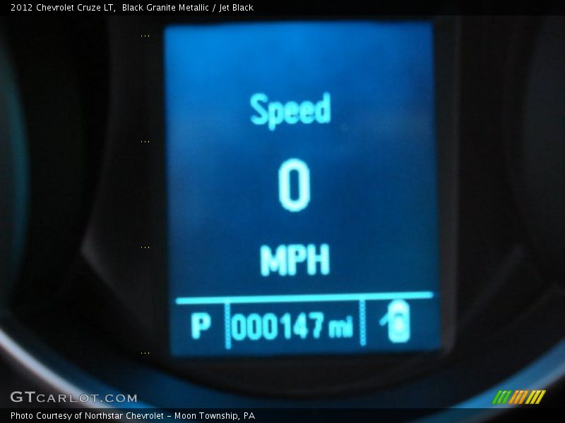 Black Granite Metallic / Jet Black 2012 Chevrolet Cruze LT