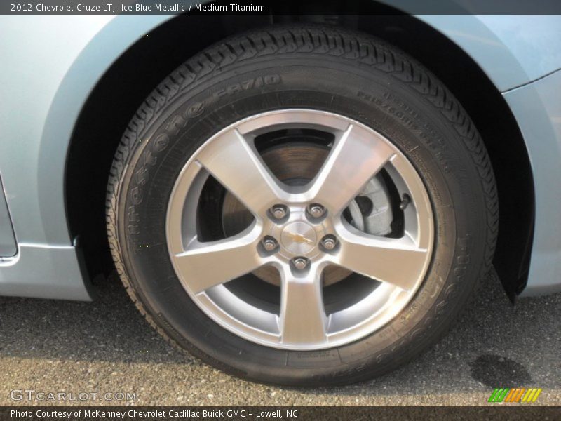 Ice Blue Metallic / Medium Titanium 2012 Chevrolet Cruze LT