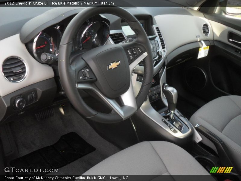 Ice Blue Metallic / Medium Titanium 2012 Chevrolet Cruze LT