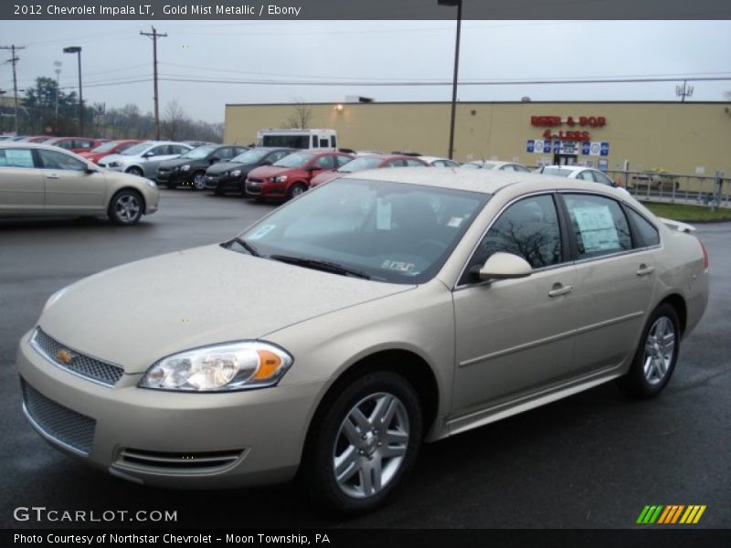 Gold Mist Metallic / Ebony 2012 Chevrolet Impala LT