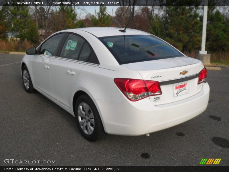 Summit White / Jet Black/Medium Titanium 2012 Chevrolet Cruze LS