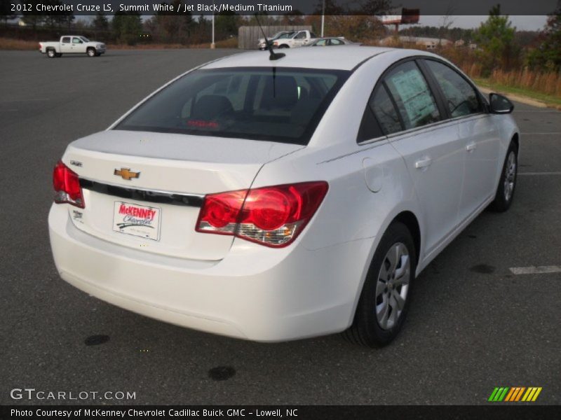 Summit White / Jet Black/Medium Titanium 2012 Chevrolet Cruze LS