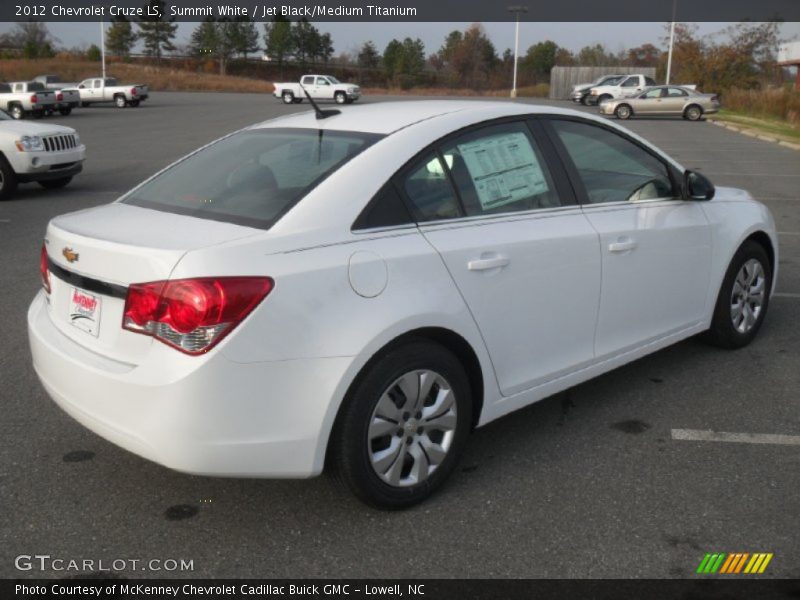 Summit White / Jet Black/Medium Titanium 2012 Chevrolet Cruze LS
