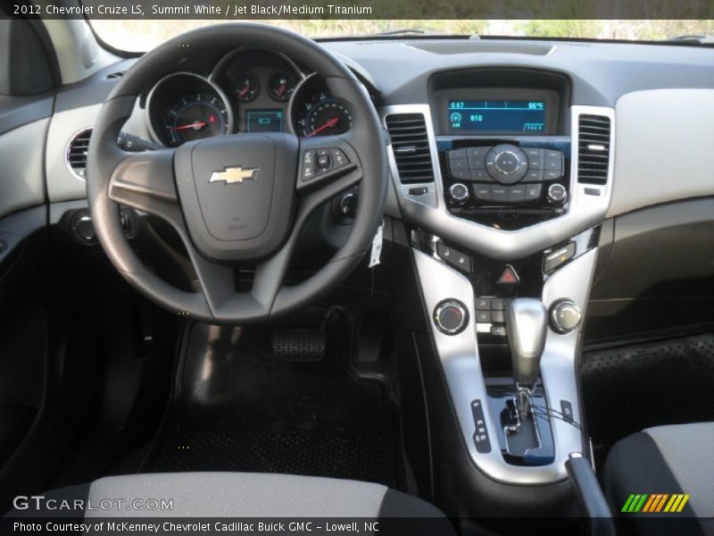 Summit White / Jet Black/Medium Titanium 2012 Chevrolet Cruze LS