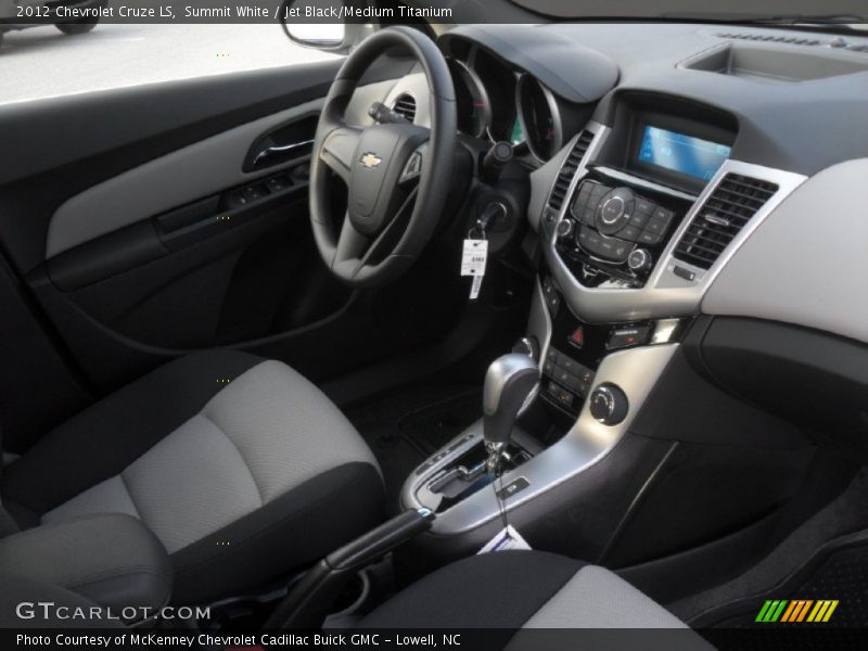Summit White / Jet Black/Medium Titanium 2012 Chevrolet Cruze LS