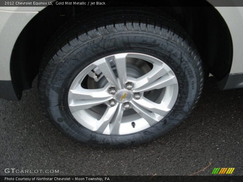 Gold Mist Metallic / Jet Black 2012 Chevrolet Equinox LS